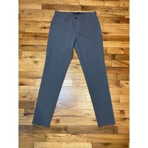 Lafayette 148 New York Pants Womens 6 Mercer Stretch Gray High Rise Slim Leg